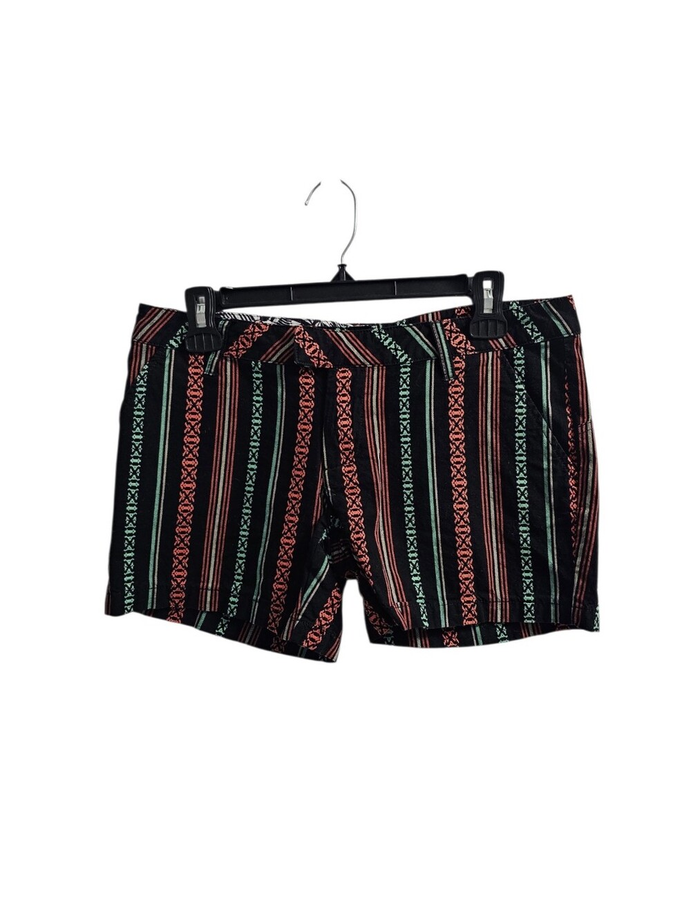 Volcom Frochickie Chino Shorts Size 7 Aztec Tribal Stripe Surf Skate Low Rise